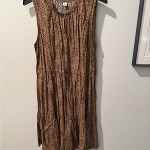 Old Navy Tan and Black Mini Dress